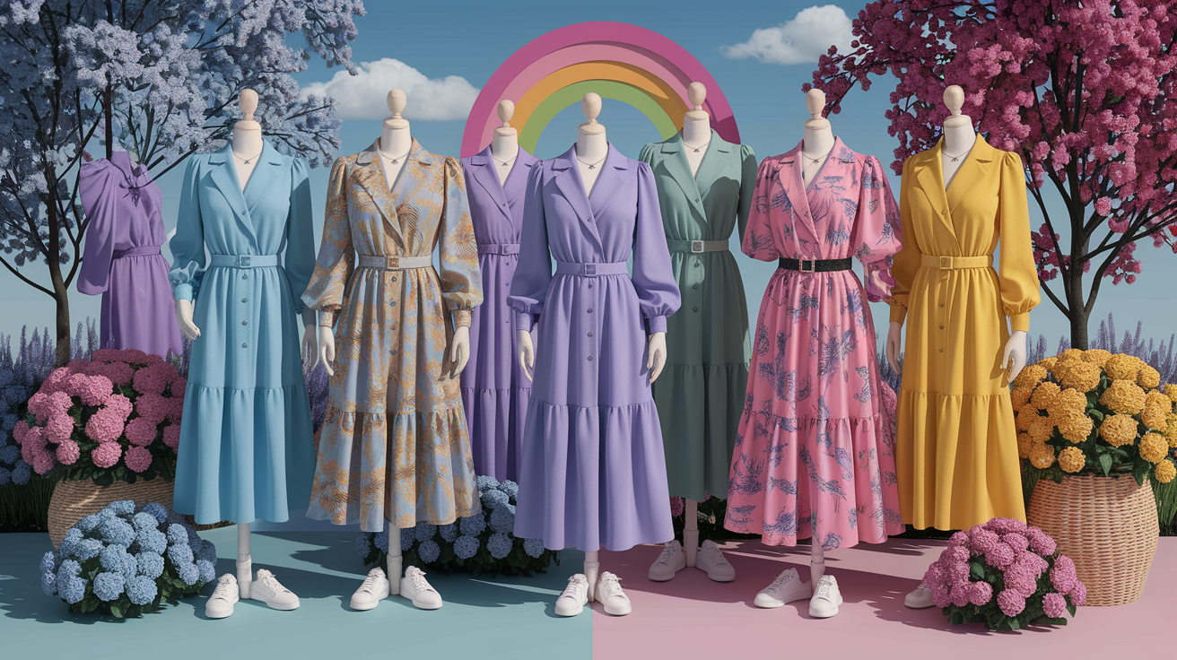 May fashion colors guide for transitioning from spring to summer wardrobes
