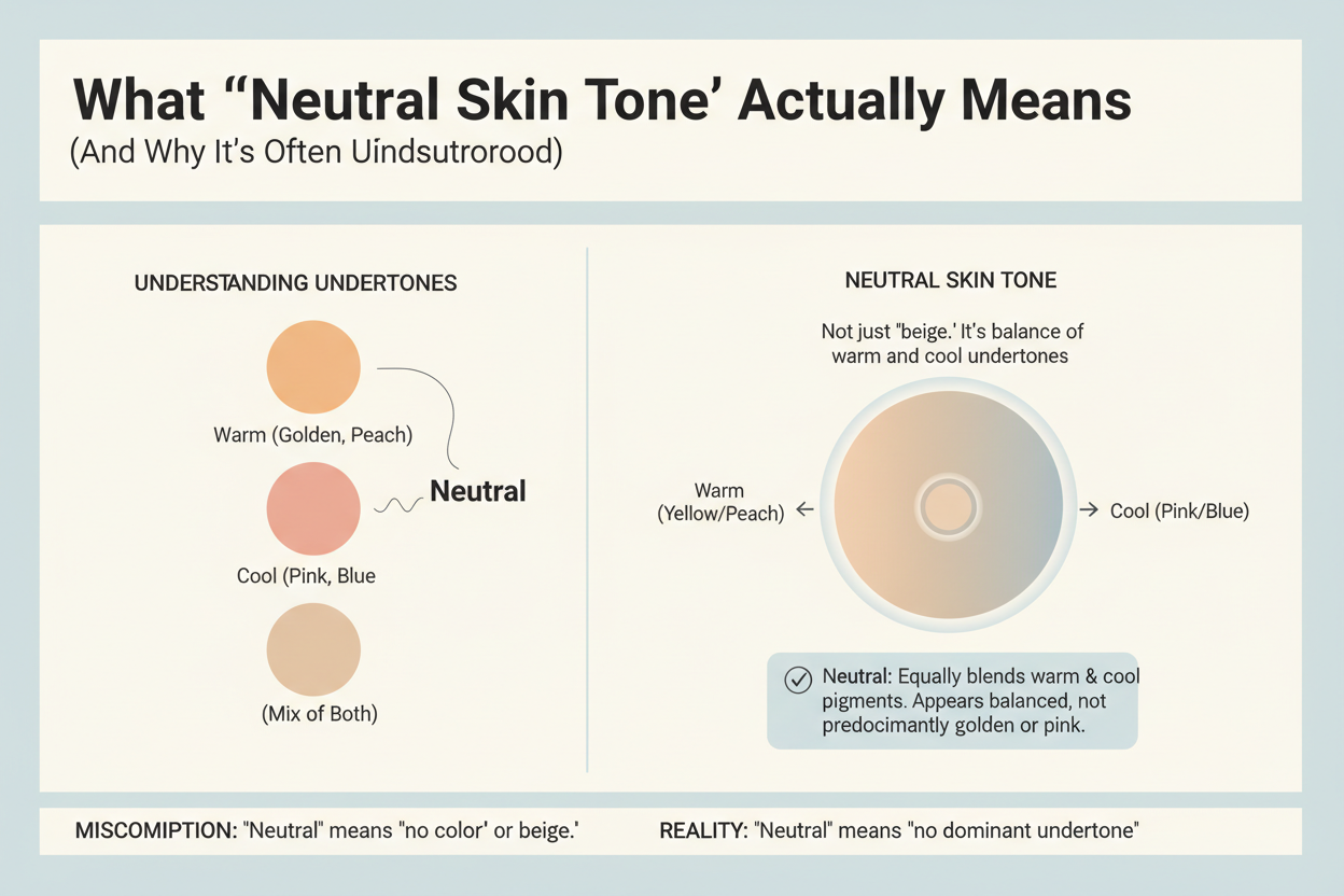 Neutral Skin Tone Complete Guide section visual for What 'Neutral Skin Tone' Actually Means (And Why It's Often Misunderstood)