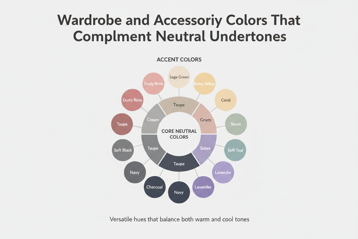 Neutral Skin Tone Complete Guide section visual for Wardrobe and Accessory Colors That Complement Neutral Undertones