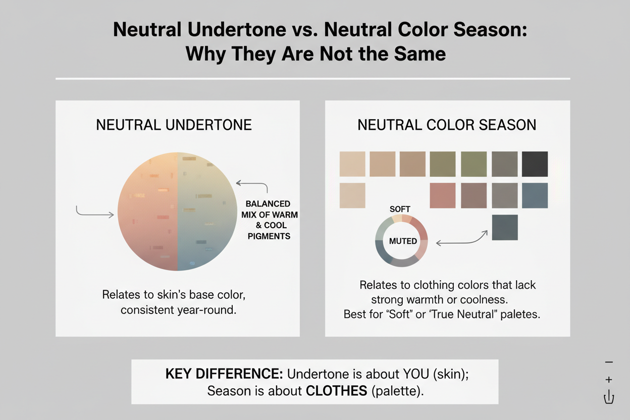 Neutral Undertone Test: Signs and Mistakes section visual for Neutral Undertone vs. Neutral Color Season: Why They Are Not the Same