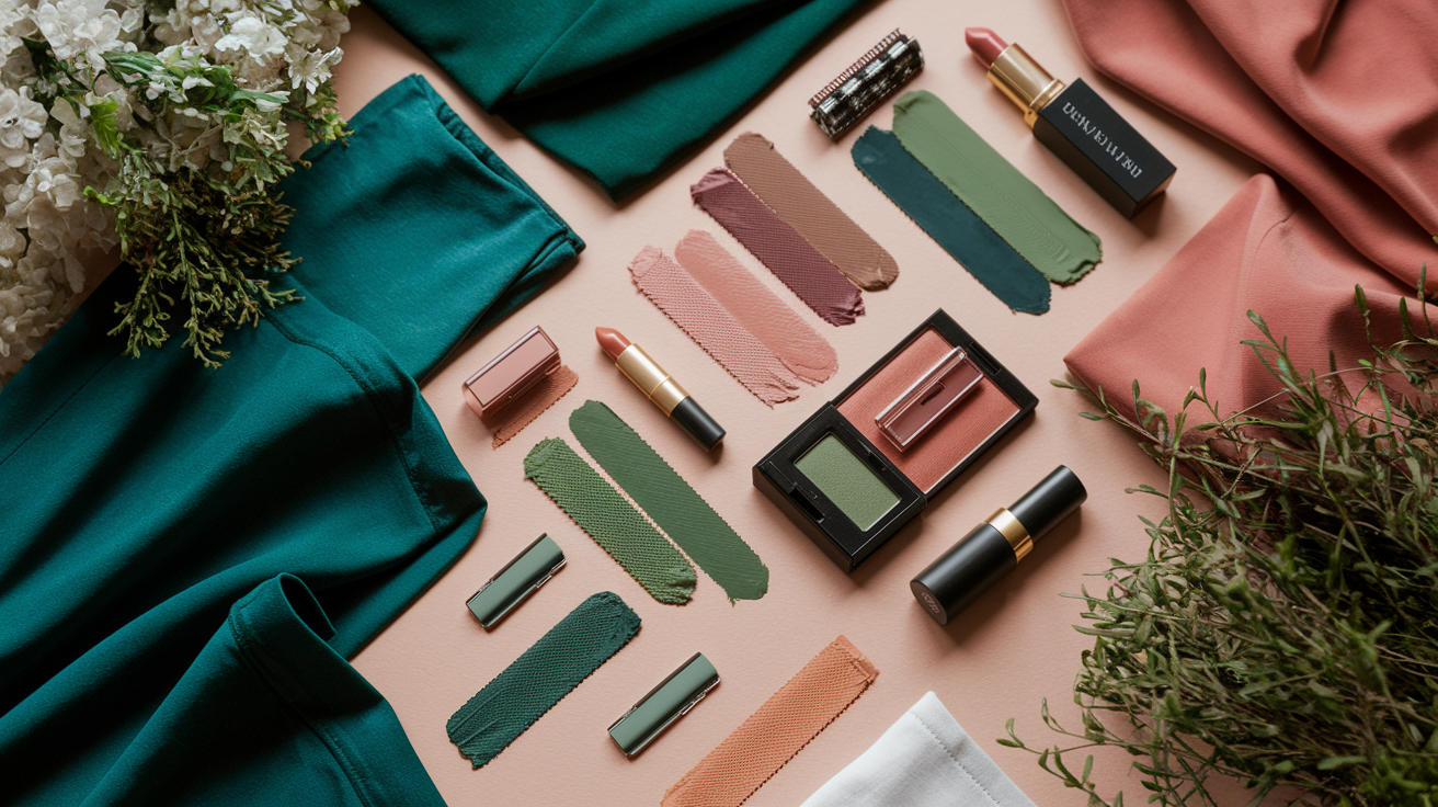 Complete color guide for olive skin tones - clothing, makeup, and hair recommendations for warm and cool olive undertones