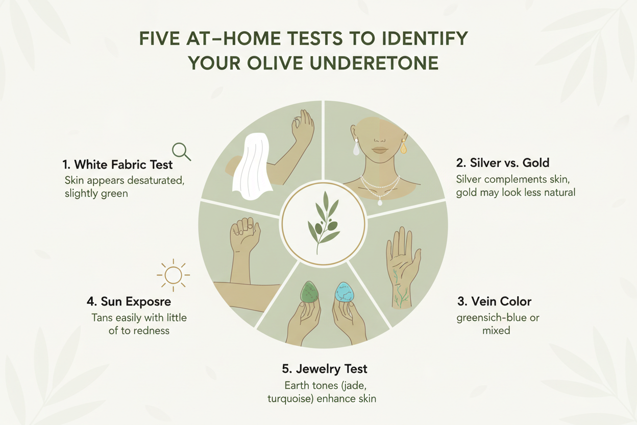 Olive Skin Warm vs Cool Undertone section visual for Five At-Home Tests to Identify Your Olive Undertone
