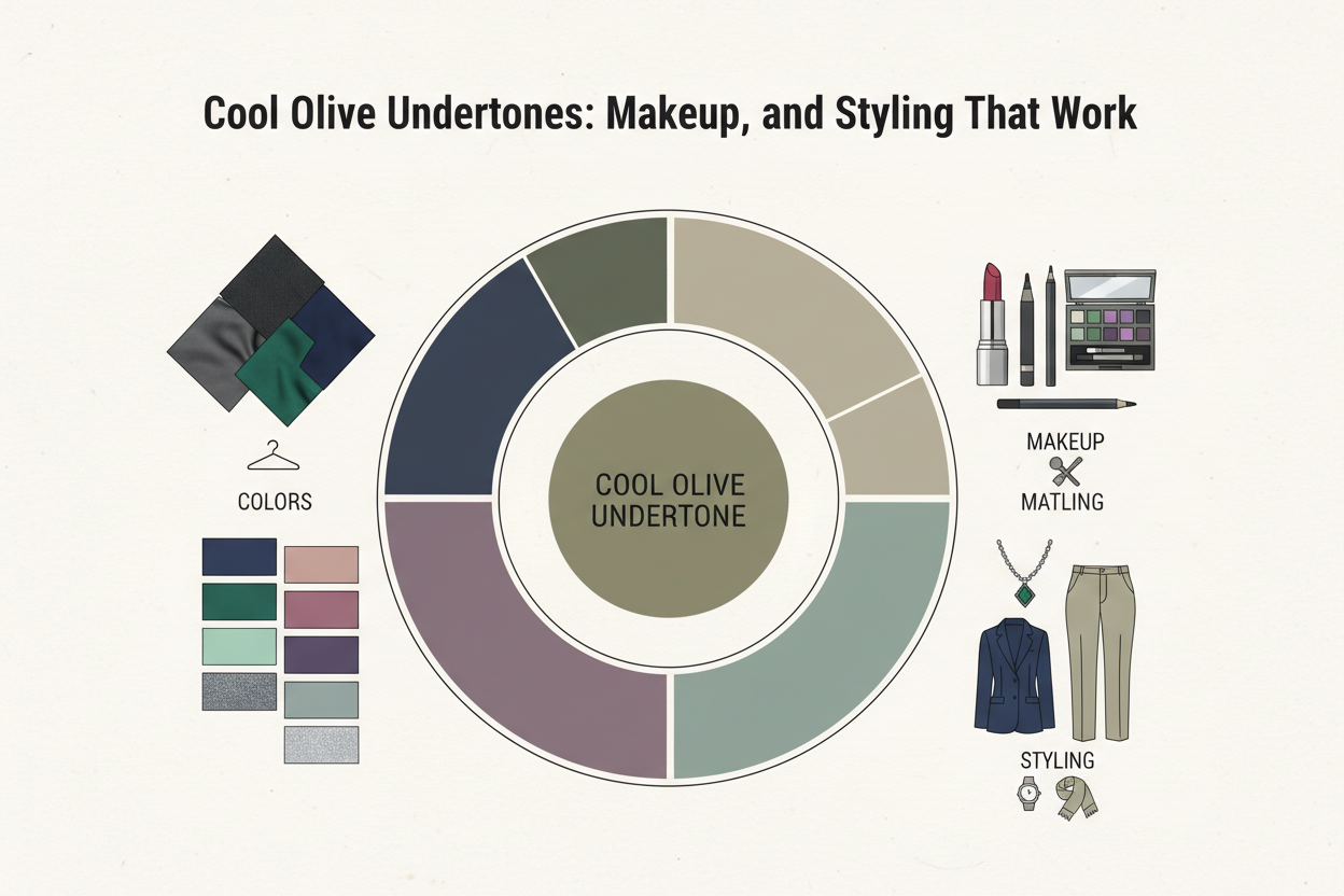 Olive Skin Warm vs Cool Undertone section visual for Cool Olive Undertone: Colors, Makeup, and Styling That Work