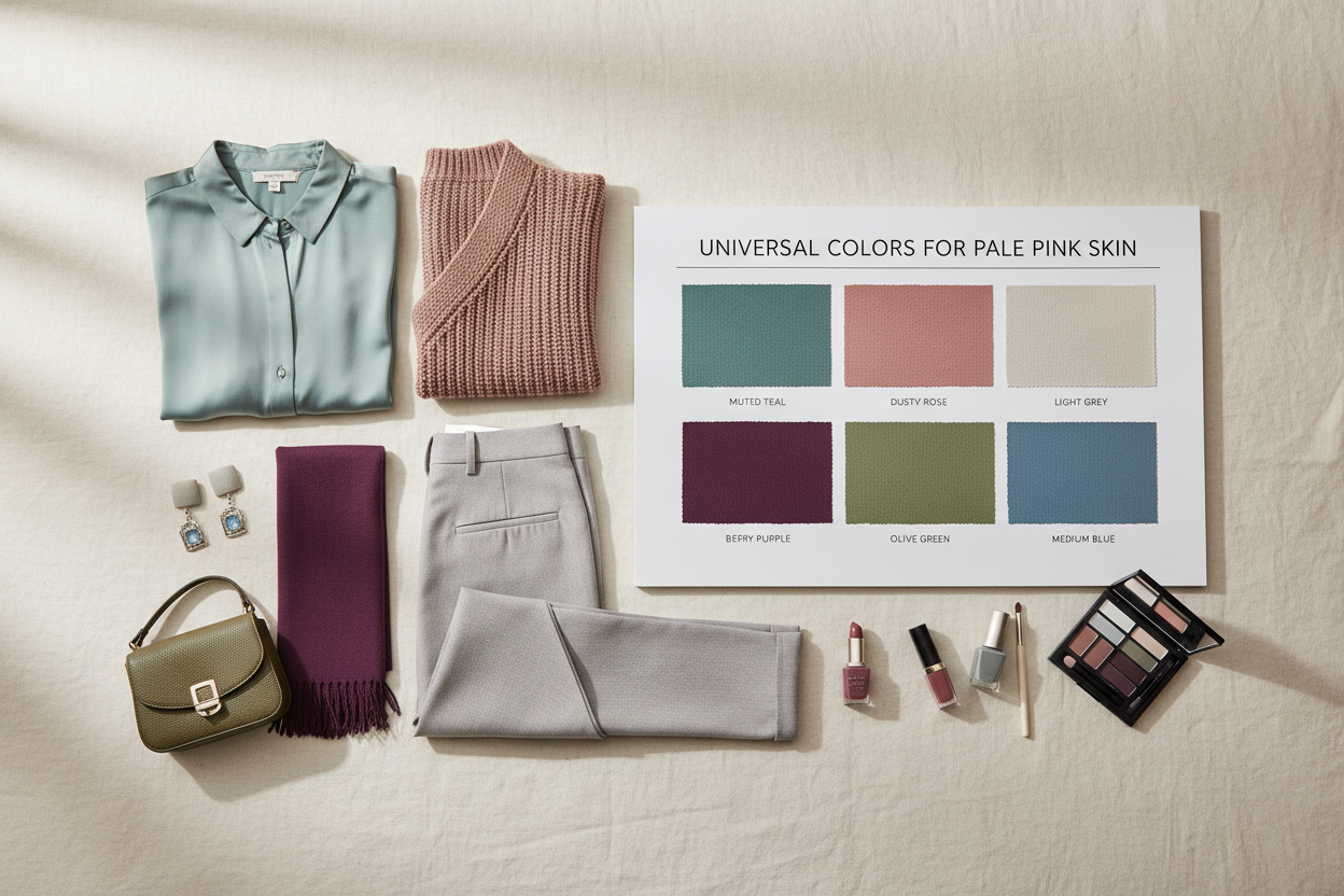 Pale Skin Warm vs Cool Undertone section visual for Colors That Work for Both Warm and Cool Pale Pink Skin
