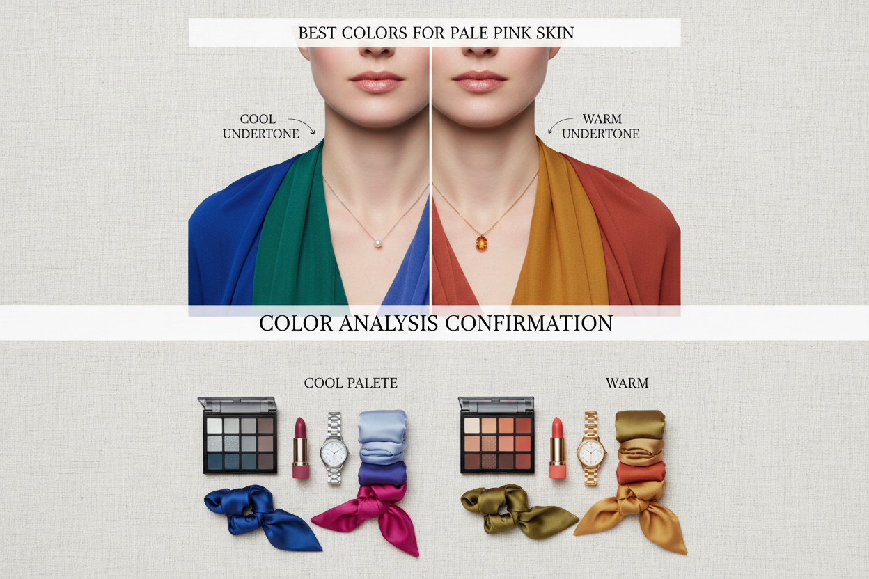Pale Skin Warm vs Cool Undertone section visual for How a Personal Color Analysis Can Confirm Your Palette