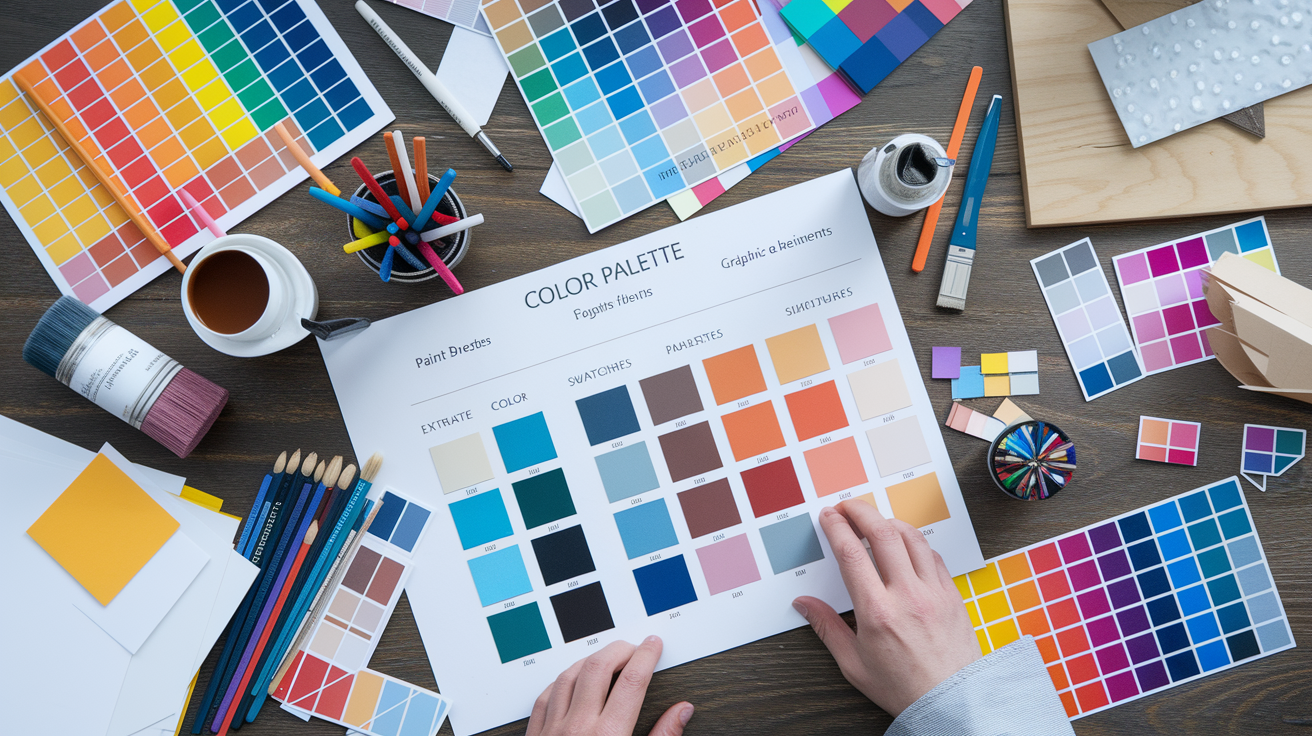 Practical applications of extracted color palettes in design and branding