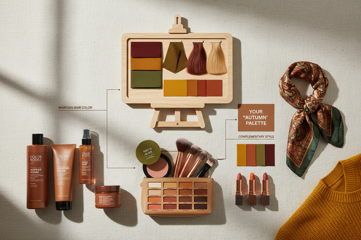 Personal Hair Color Analysis section visual for Maintaining Your Matched Color: Products Aligned to Your Palette