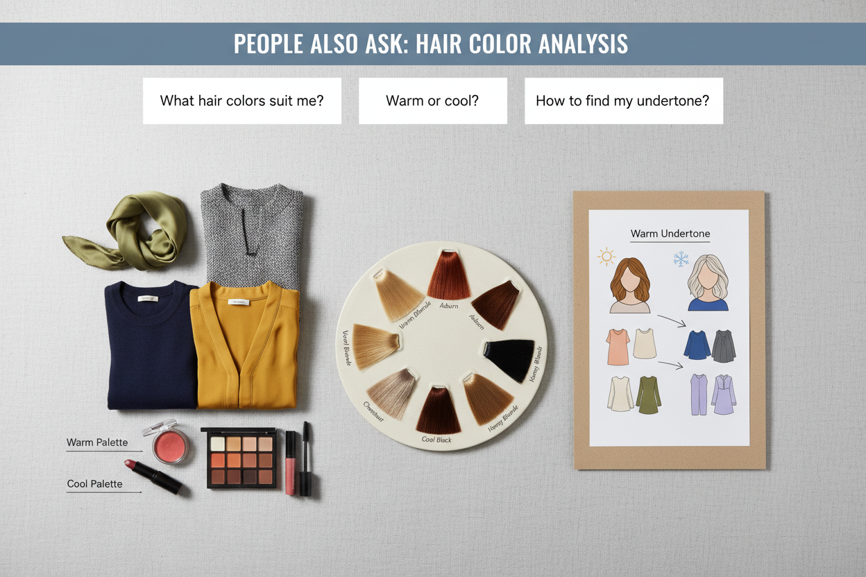 Personal Hair Color Analysis section visual for People Also Ask