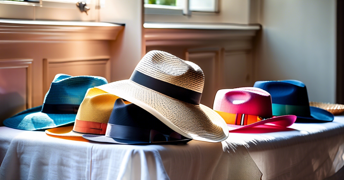 Realistic summer clothing arrangement showcasing light colors and breathable fabrics perfect for hot weather styling