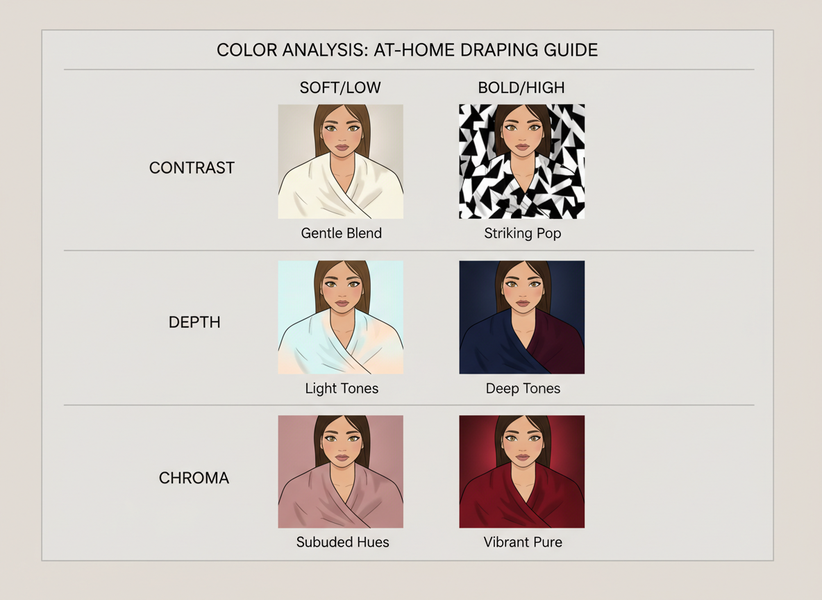 Seasonal Color Analysis Explained for Beginners drape test outcomes