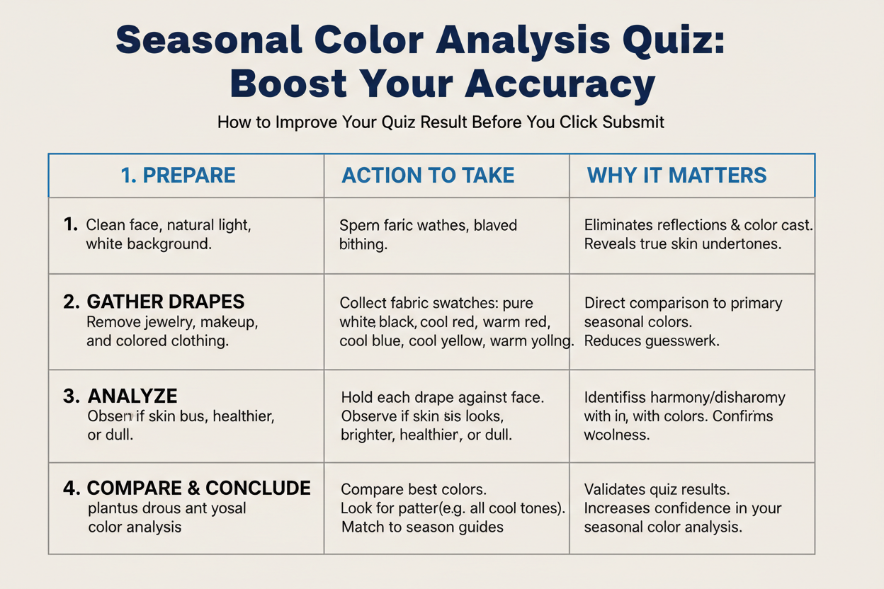Seasonal Color Analysis Quiz: How Accurate Is It decision matrix