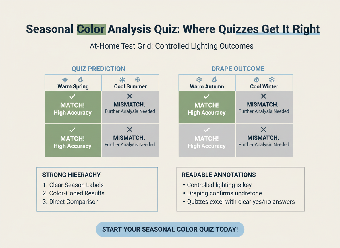 Seasonal Color Analysis Quiz: How Accurate Is It drape test outcomes
