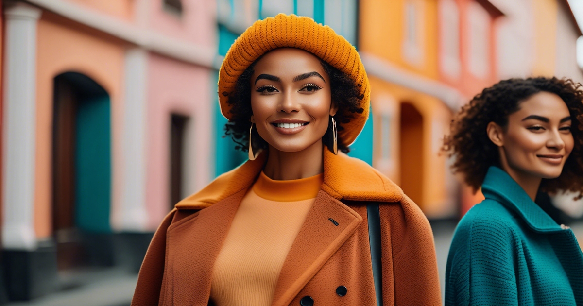 Realistic diverse people portraits demonstrating the psychological impact of seasonal colors