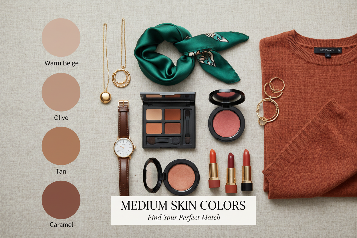 Skin Color Names With Pictures section visual for Medium Skin Color Names With Pictures