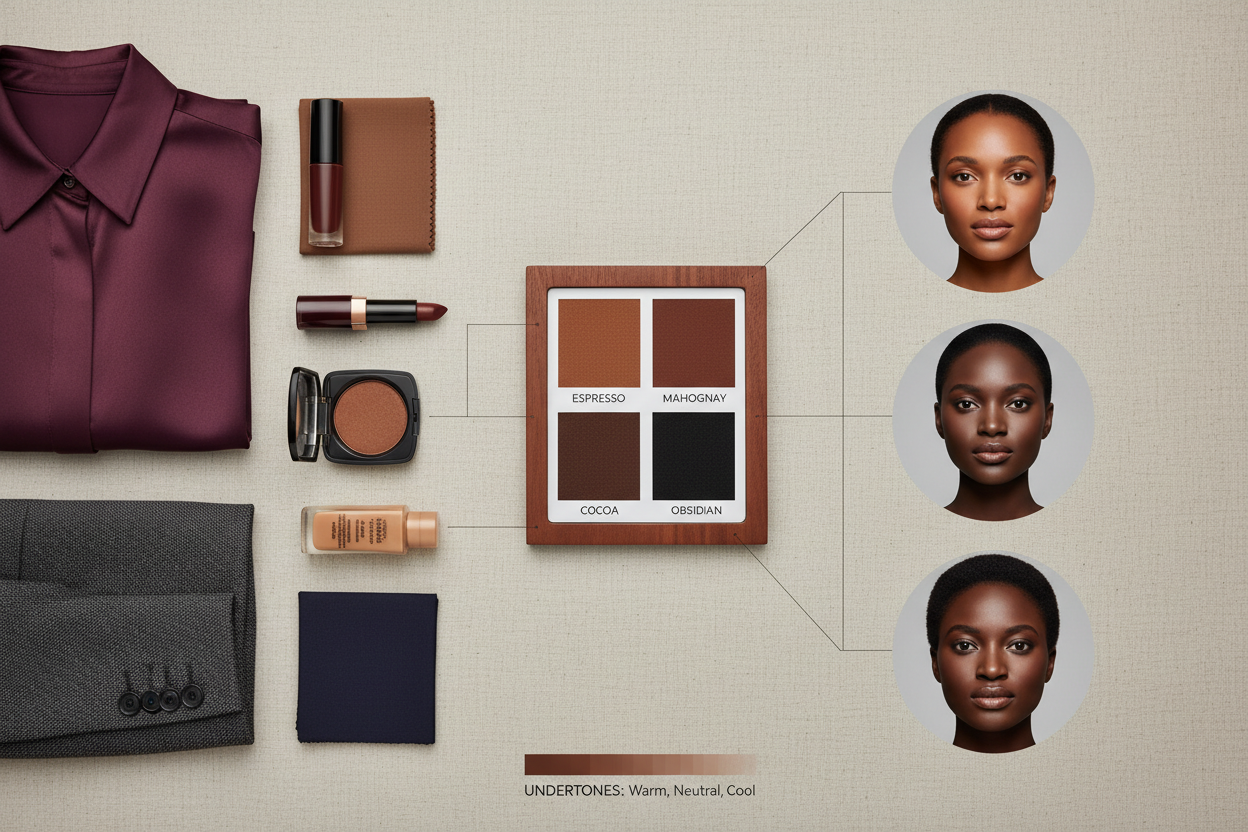 Skin Color Names With Pictures section visual for Deep and Dark Skin Color Names With Pictures