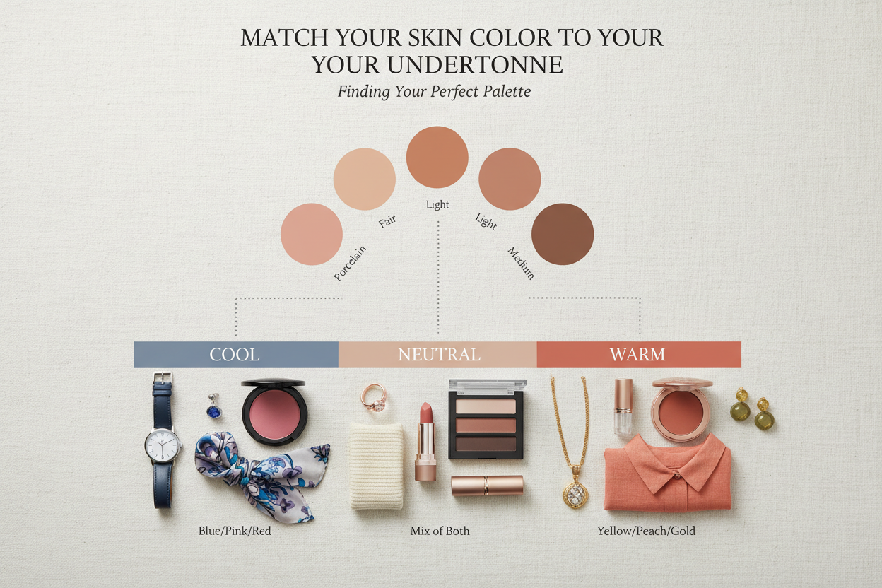 Skin Color Names With Pictures section visual for How to Match Your Skin Color Name to Your Undertone