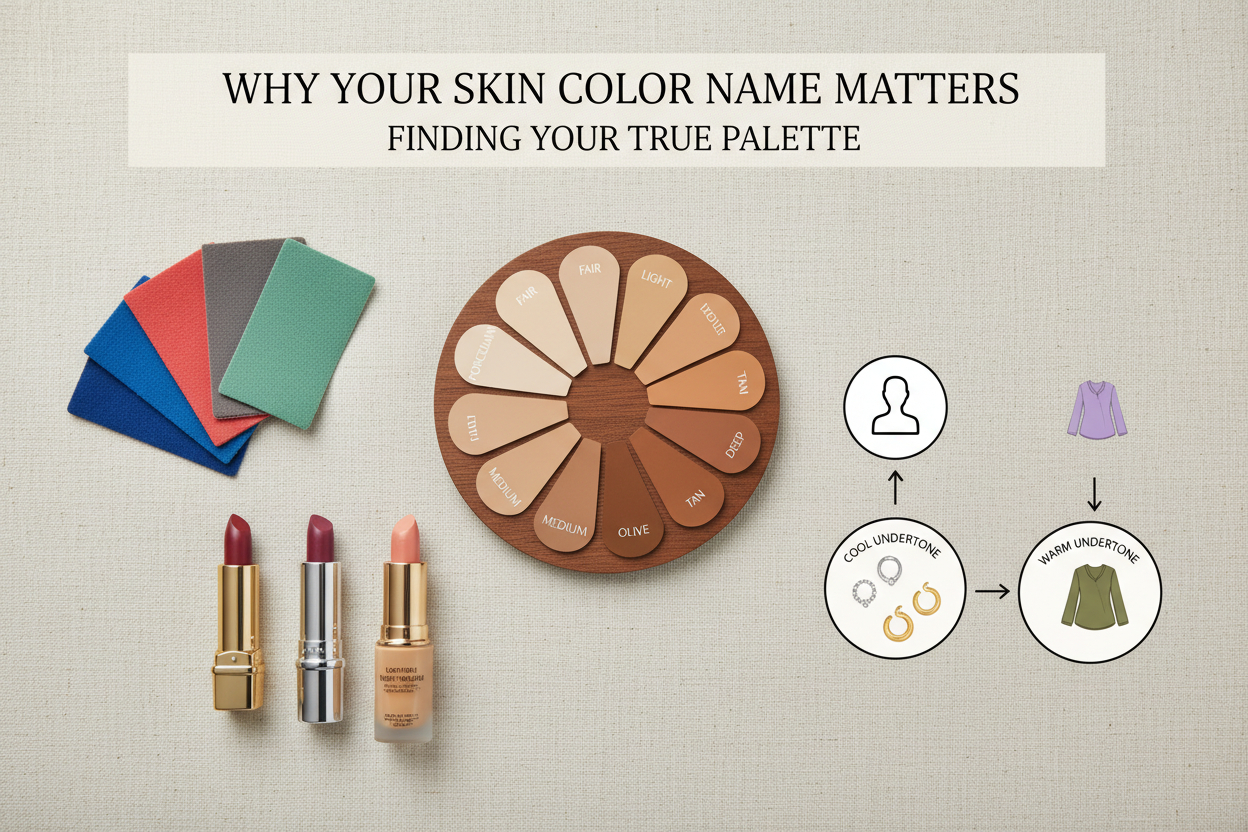 Skin Color Names With Pictures section visual for Why Your Skin Color Name Matters for Color Analysis