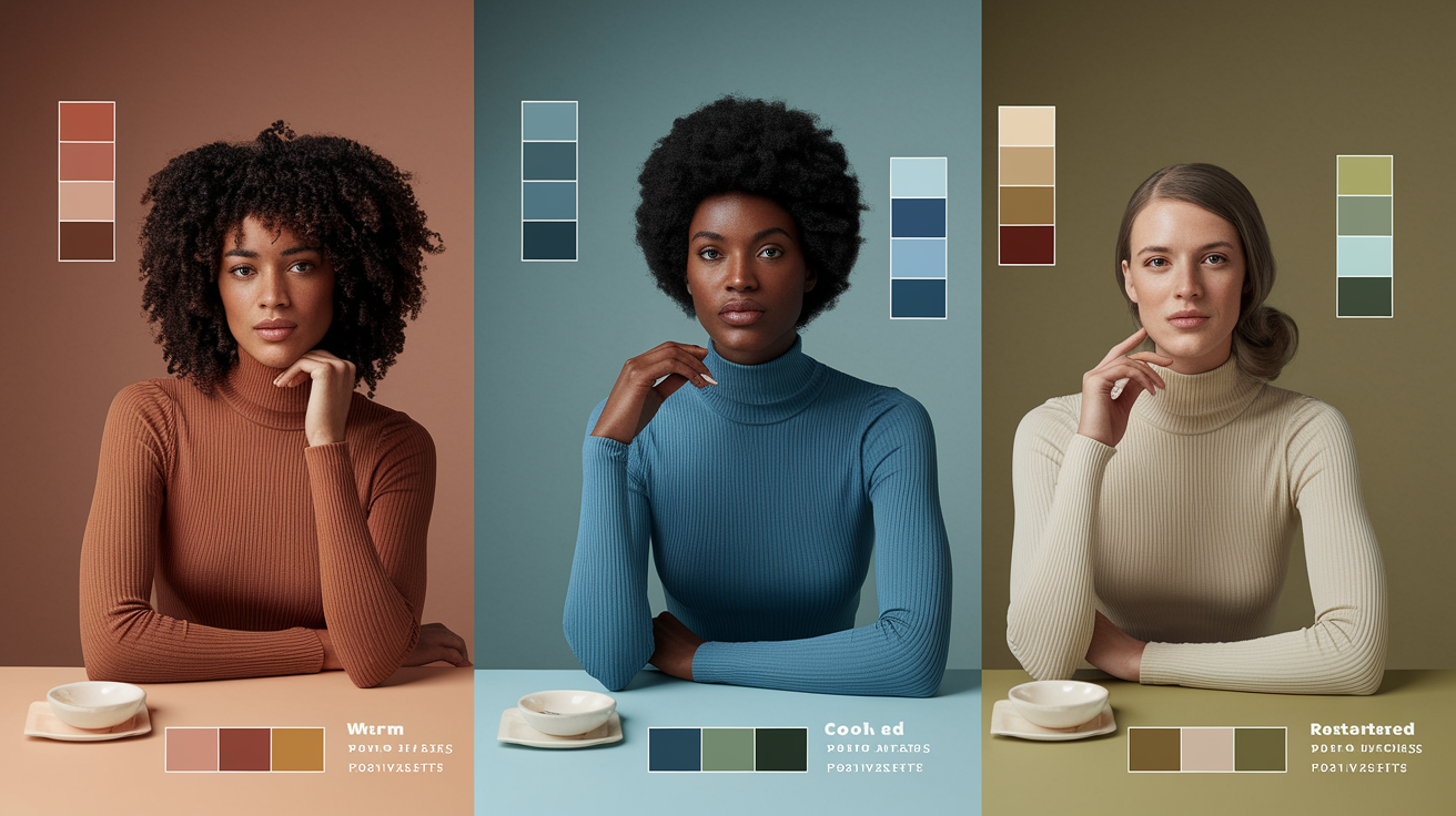Guide to matching colors to skin tone using undertones and the color wheel for flattering outfits