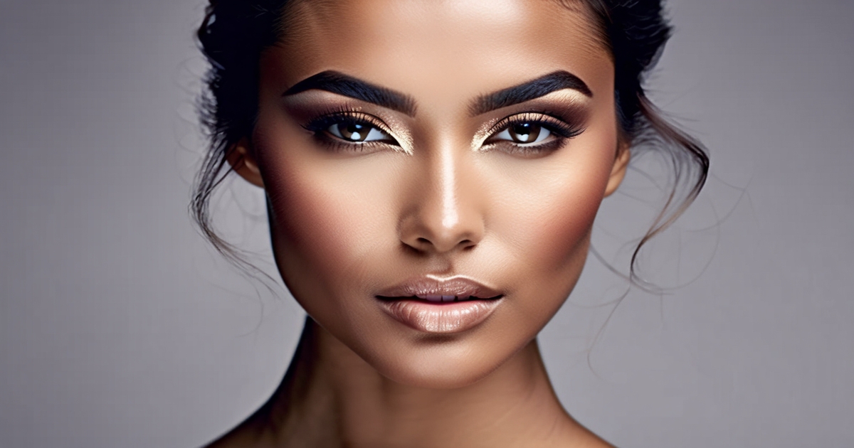 Woman demonstrating the difference between skin tone and undertone for makeup matching