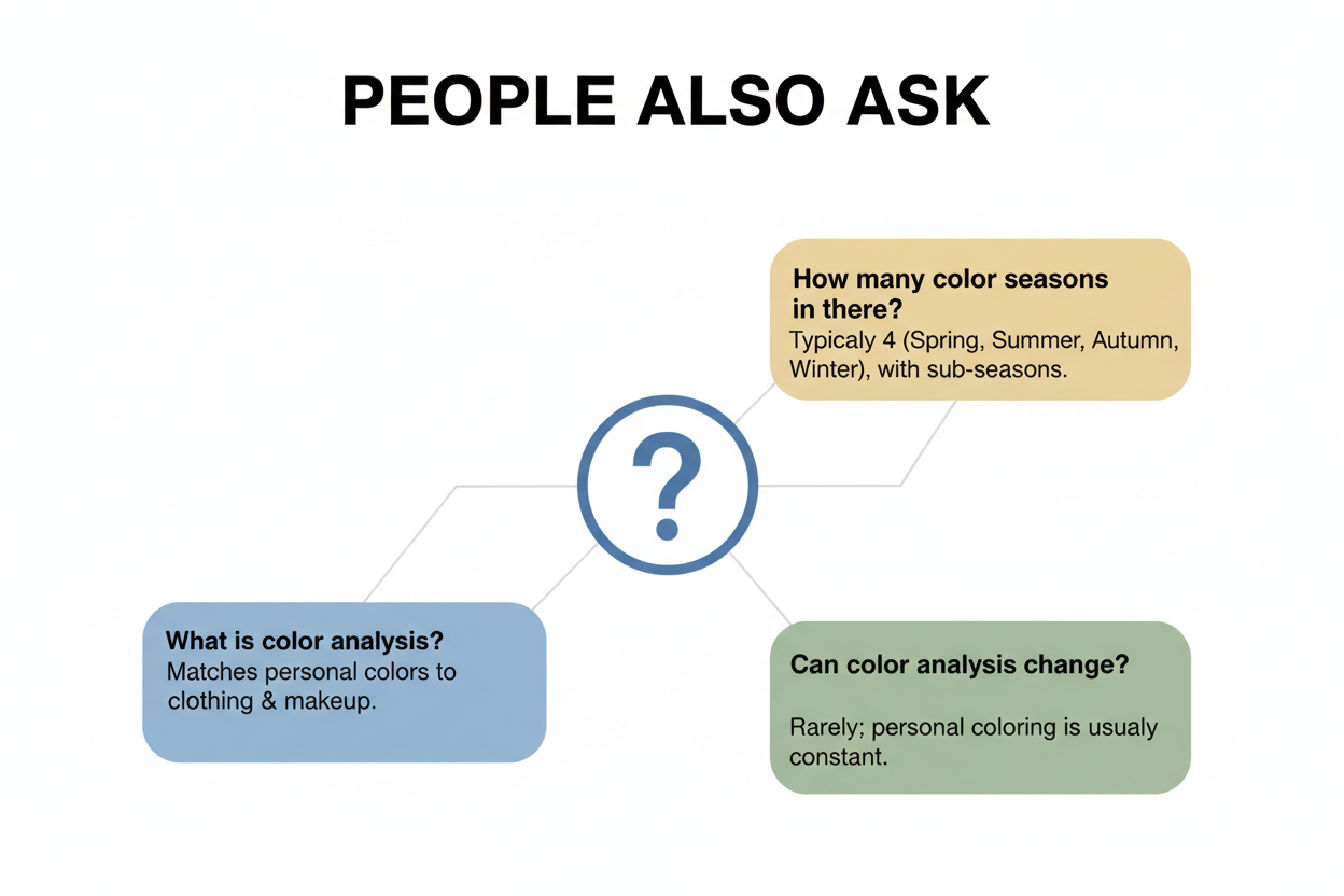 Skin Undertone Test at Home section visual for People Also Ask