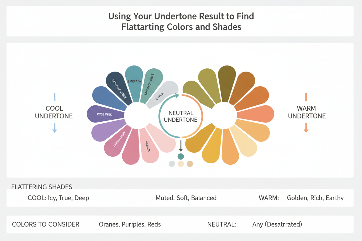 Skin Undertone Test With Camera: Pros and Cons section visual for Using Your Undertone Result to Find Flattering Colors and Shades