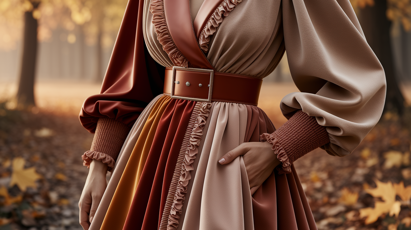 Soft autumn textures and fabrics