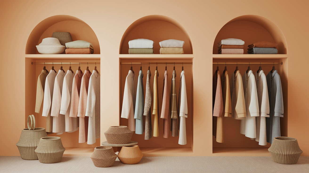 Soft autumn wardrobe essentials featuring warm neutrals and earthy colors