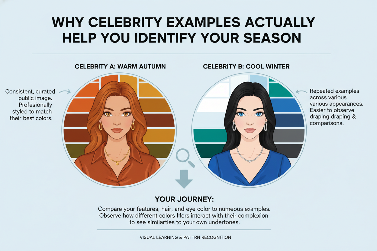 Soft Summer Celebrities and Why section visual for Why Celebrity Examples Actually Help You Identify Your Season