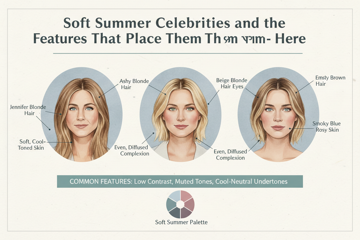 Soft Summer Celebrities and Why section visual for Soft Summer Celebrities and the Features That Place Them Here