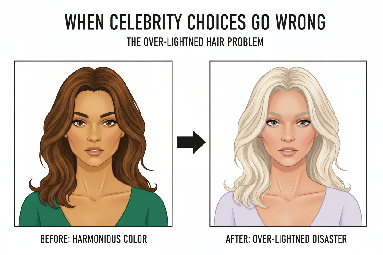 Soft Summer Celebrities and Why section visual for When Celebrity Choices Go Wrong: The Over-Lightened Hair Problem