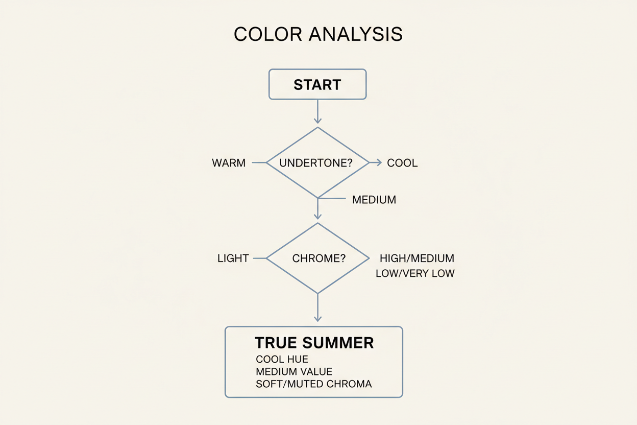 Soft Summer Color Palette Guide flowchart resolver