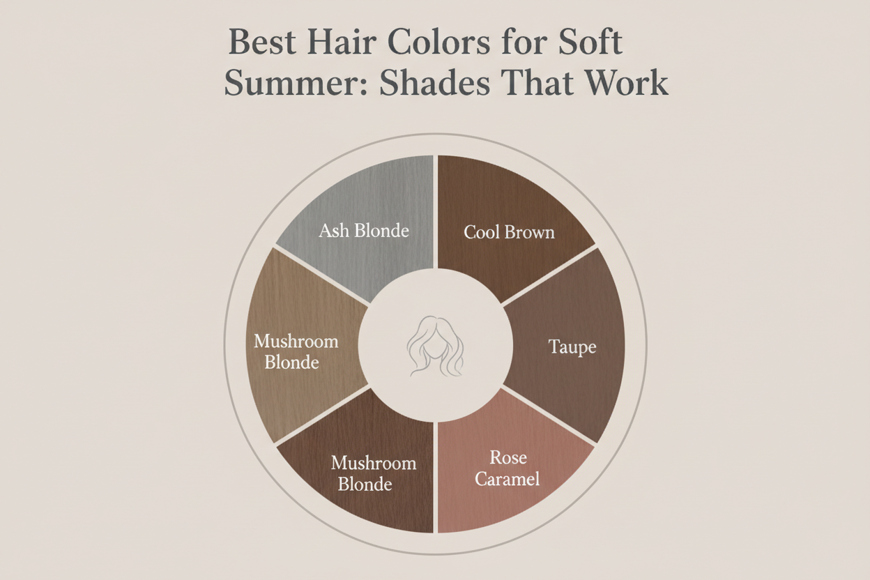 Soft Summer Hair Colors That Actually Work section visual for Best Hair Colors for Soft Summer: Shades That Work