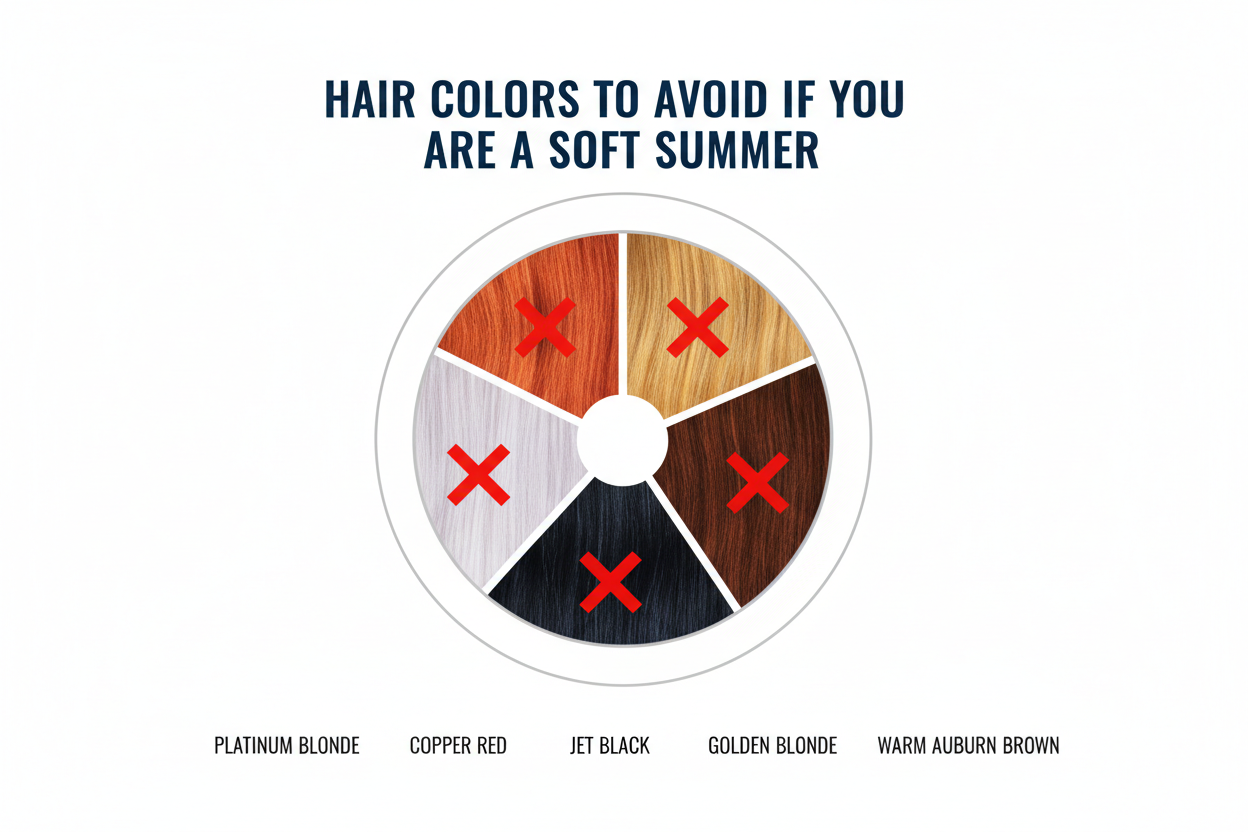 Soft Summer Hair Colors That Actually Work section visual for Hair Colors to Avoid If You Are a Soft Summer