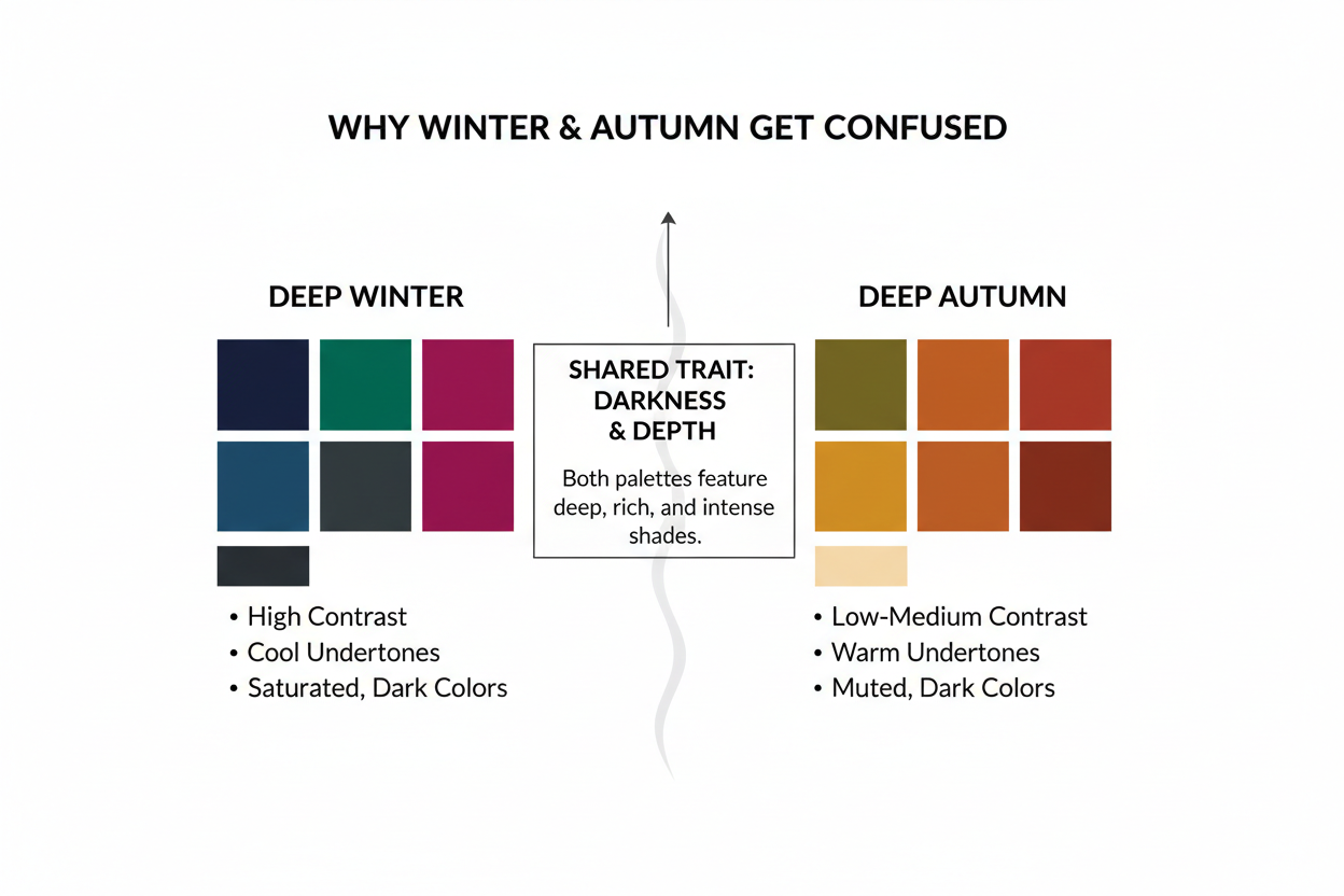 Soft Summer vs Soft Autumn: Key Differences section visual for Why These Two Seasons Get Confused So Often
