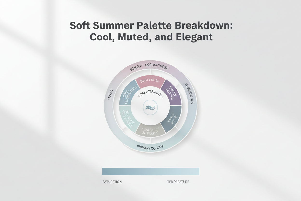 Soft Summer vs Soft Autumn: Key Differences section visual for Soft Summer Palette Breakdown: Cool, Muted, and Elegant