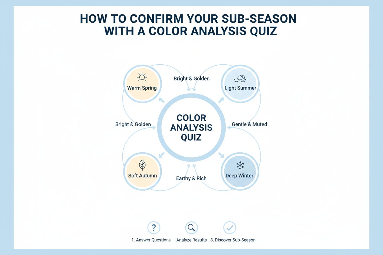 Soft Summer vs True Summer section visual for How to Confirm Your Sub-Season with a Color Analysis Quiz