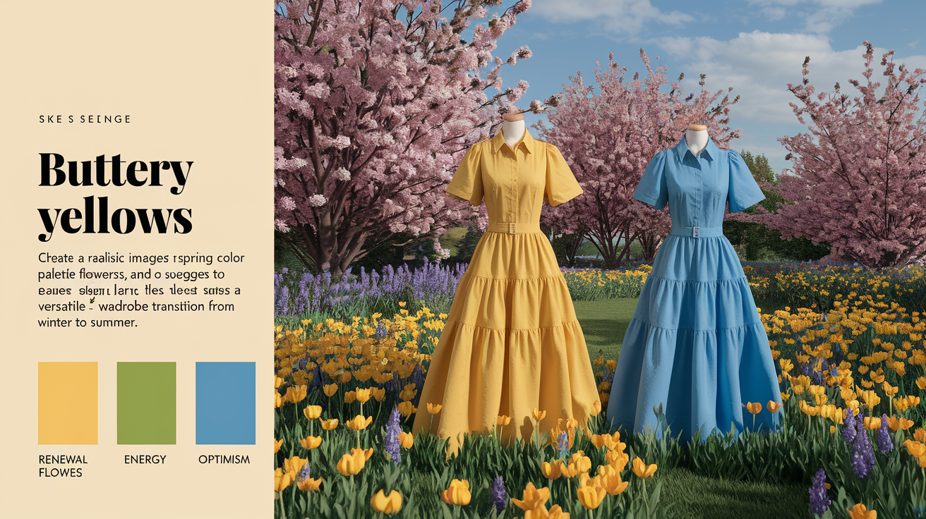 Spring fashion colors palette showing warm, bright, and clear seasonal shades