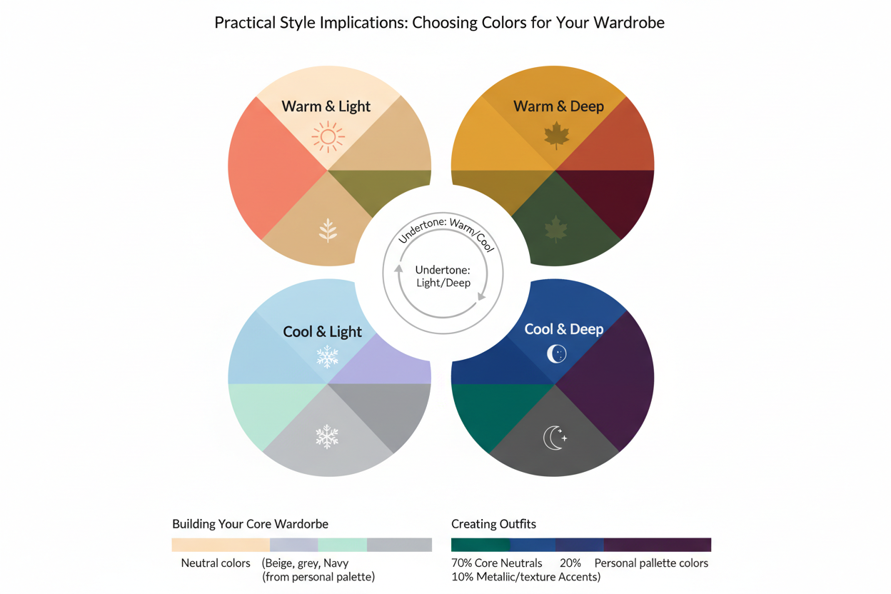 Spring vs Summer Palette Differences section visual for Practical Style Implications: Choosing Colors for Your Wardrobe