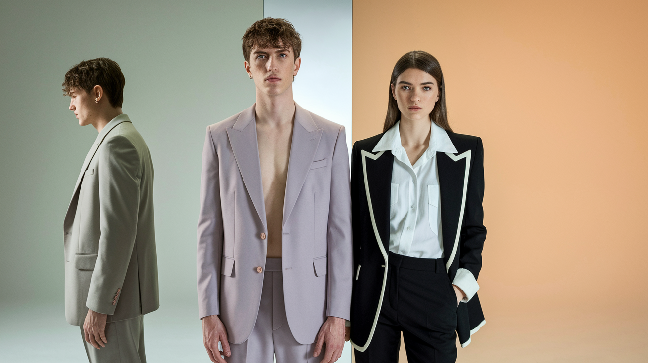 Guide to suit colors to avoid with pale skin including stark black, bright white, and washed-out pastels