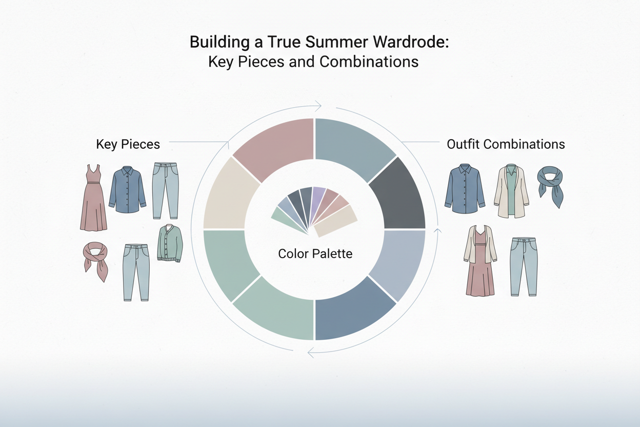 Summer Palette for Men section visual for Building a True Summer Wardrobe: Key Pieces and Combinations