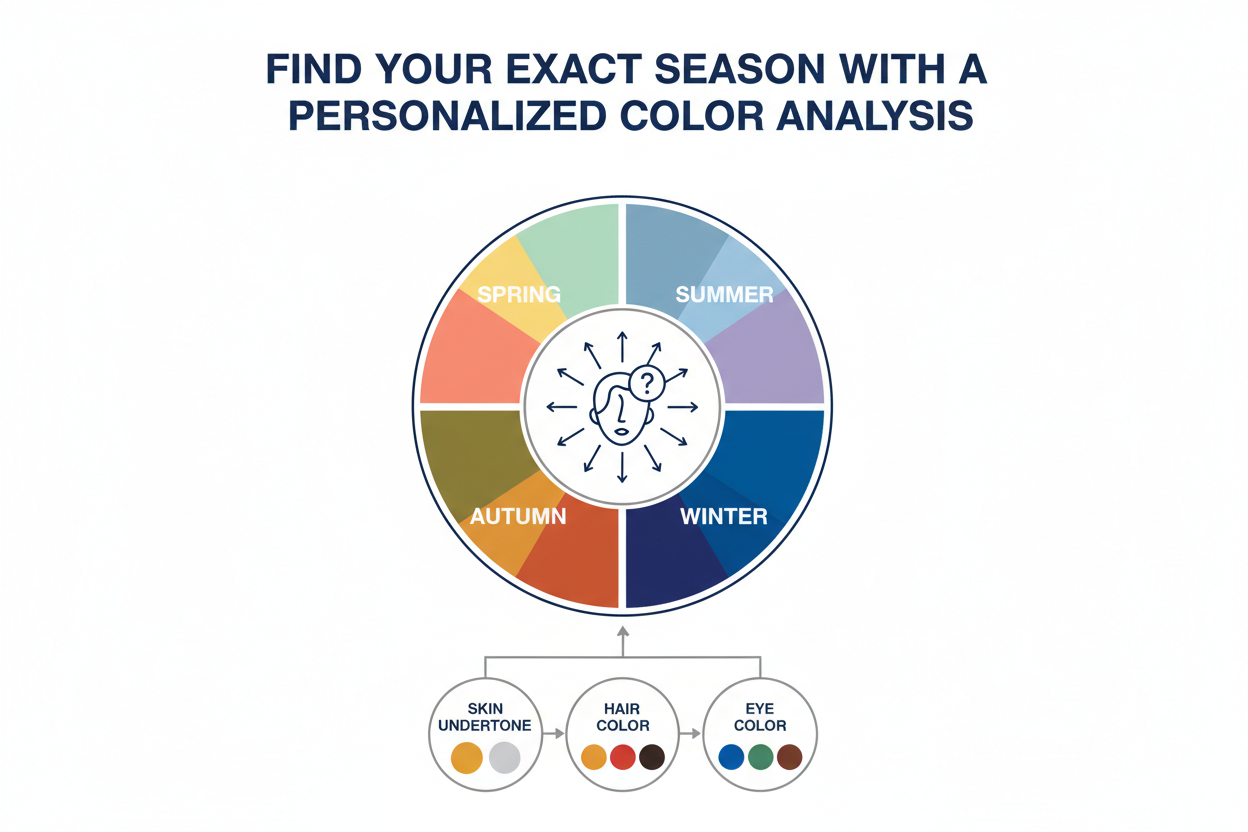 Summer Palette for Men section visual for Find Your Exact Season with a Personalized Color Analysis