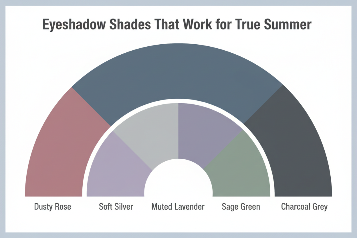Summer Palette Makeup Guide section visual for Eyeshadow Shades That Work for True Summer