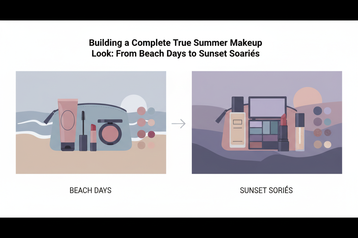 Summer Palette Makeup Guide section visual for Building a Complete True Summer Makeup Look: From Beach Days to Sunset Soirées