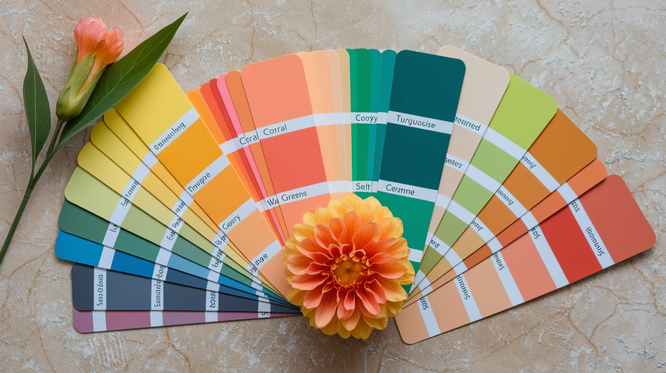 Complete spectrum of true spring colors including warm brights, neutrals, and seasonal color combinations