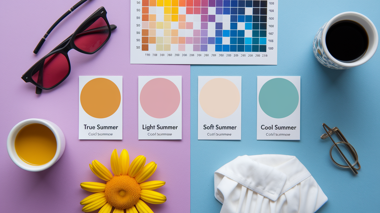 Guide to differentiating true summer from light summer, soft summer, and cool summer