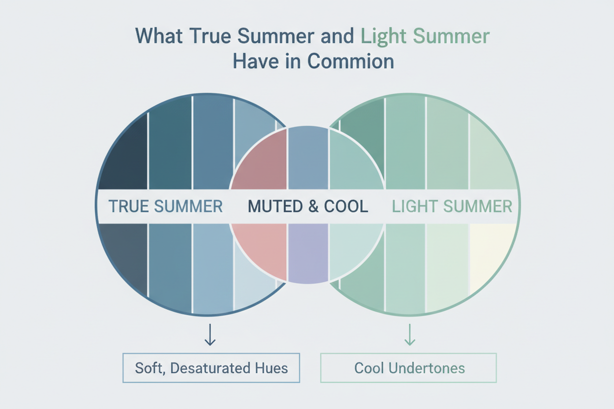 True Summer vs Light Summer section visual for What True Summer and Light Summer Have in Common