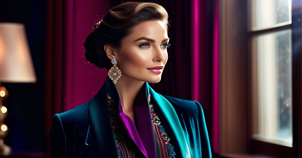 Confident elegant woman wearing true winter colors demonstrating color psychology