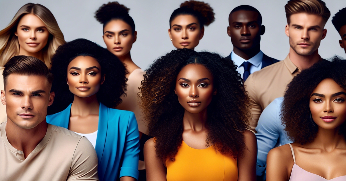 Diverse group of people holding color swatches demonstrating palette misconceptions