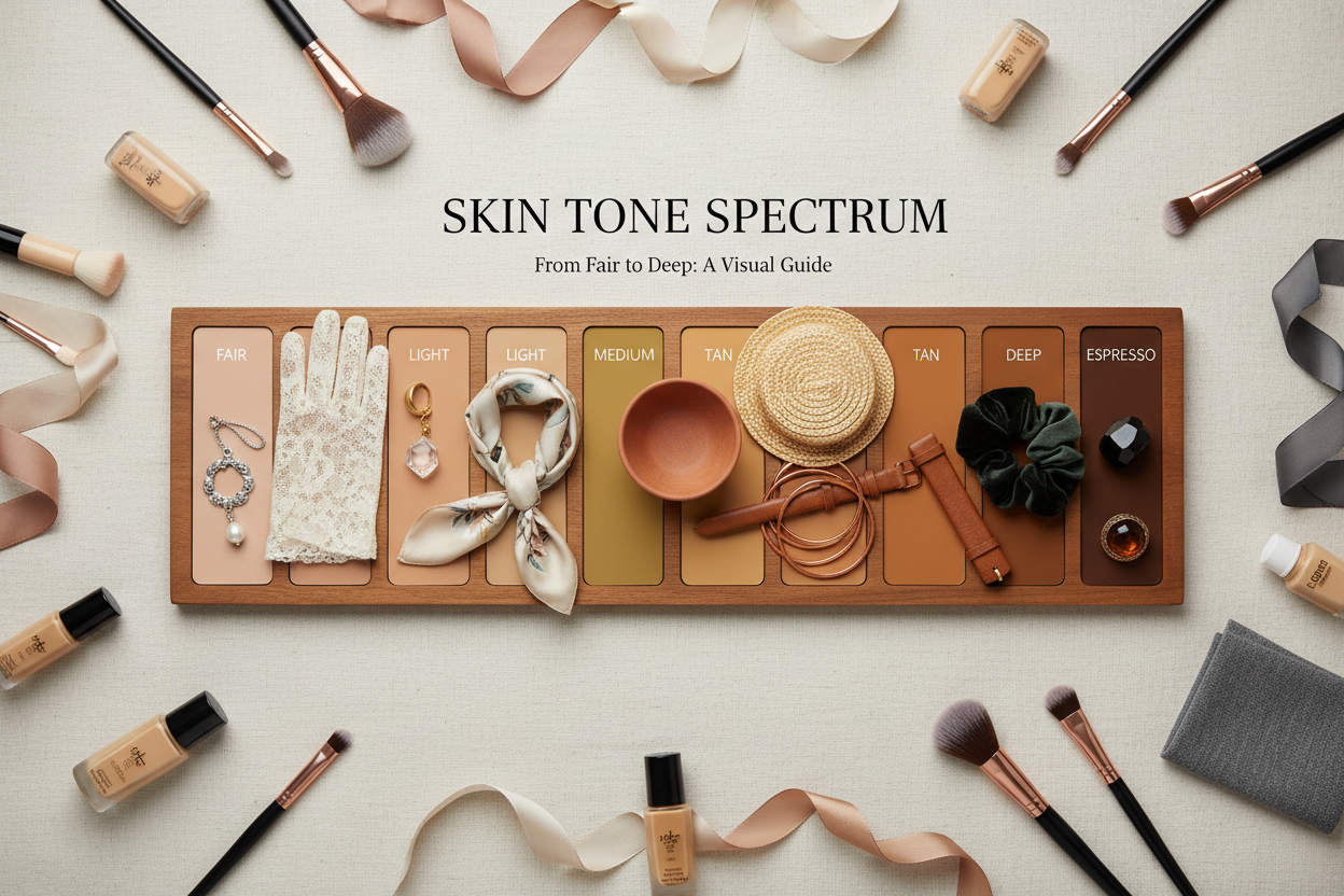 Types of Skin Tones and Names section visual for Every Skin Tone Name Explained: From Fair to Deep