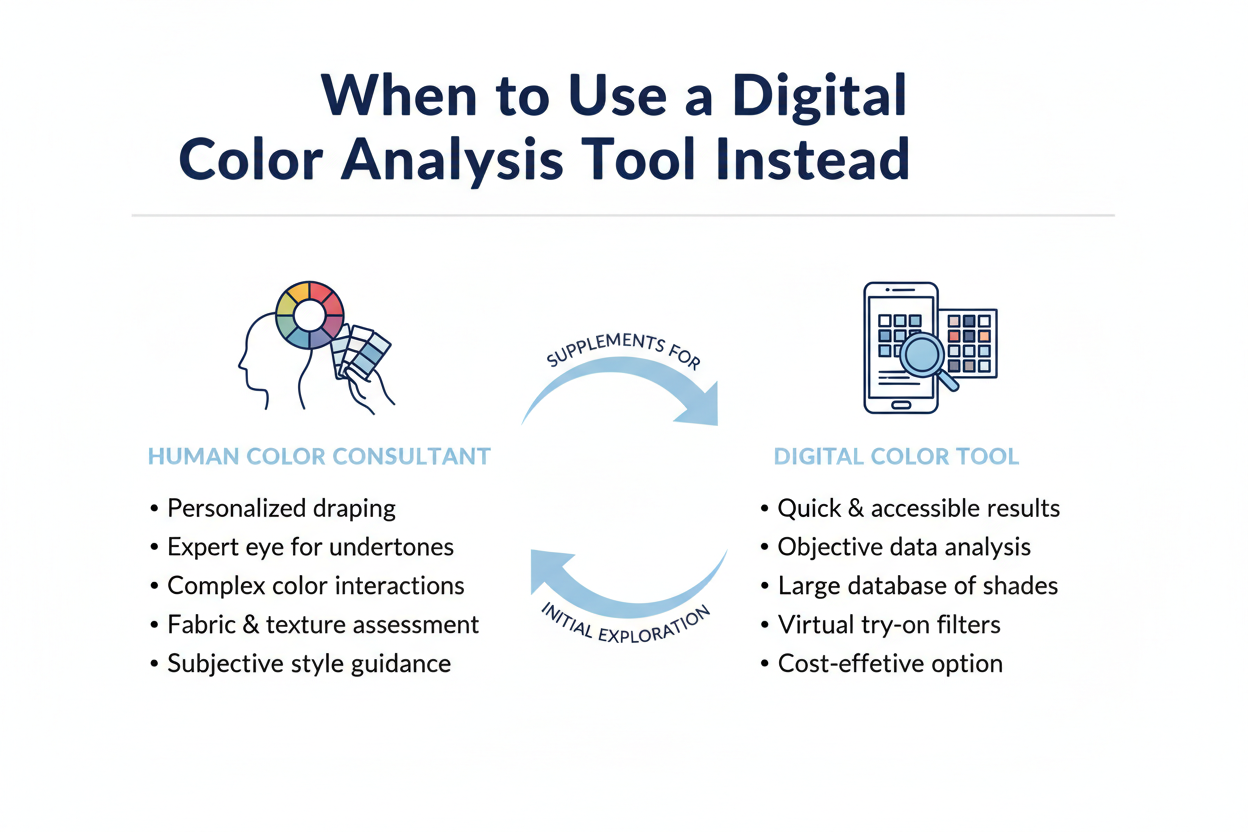 Undertone Test for Dark Skin section visual for When to Use a Digital Color Analysis Tool Instead